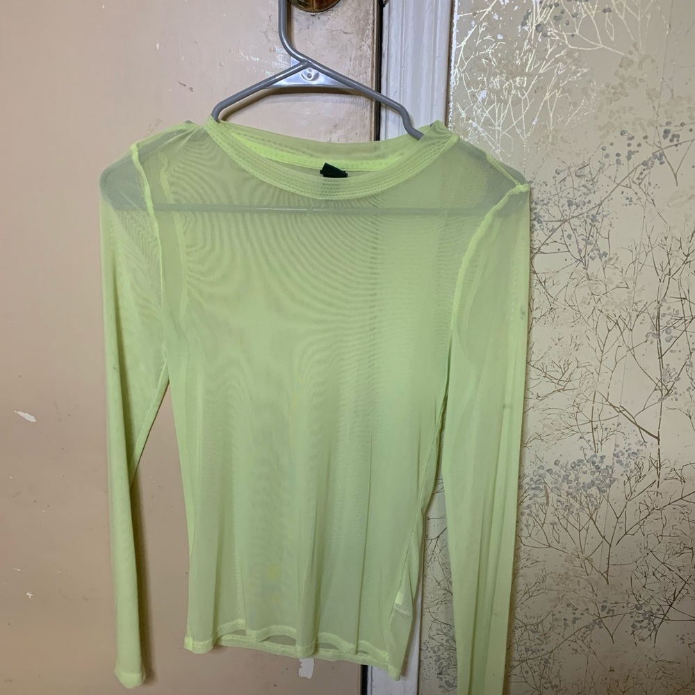 wild fable sheer neon top